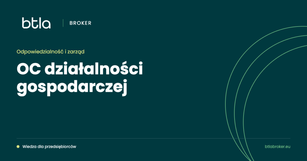 BTLA Broker — OC działalności gospodarczej
